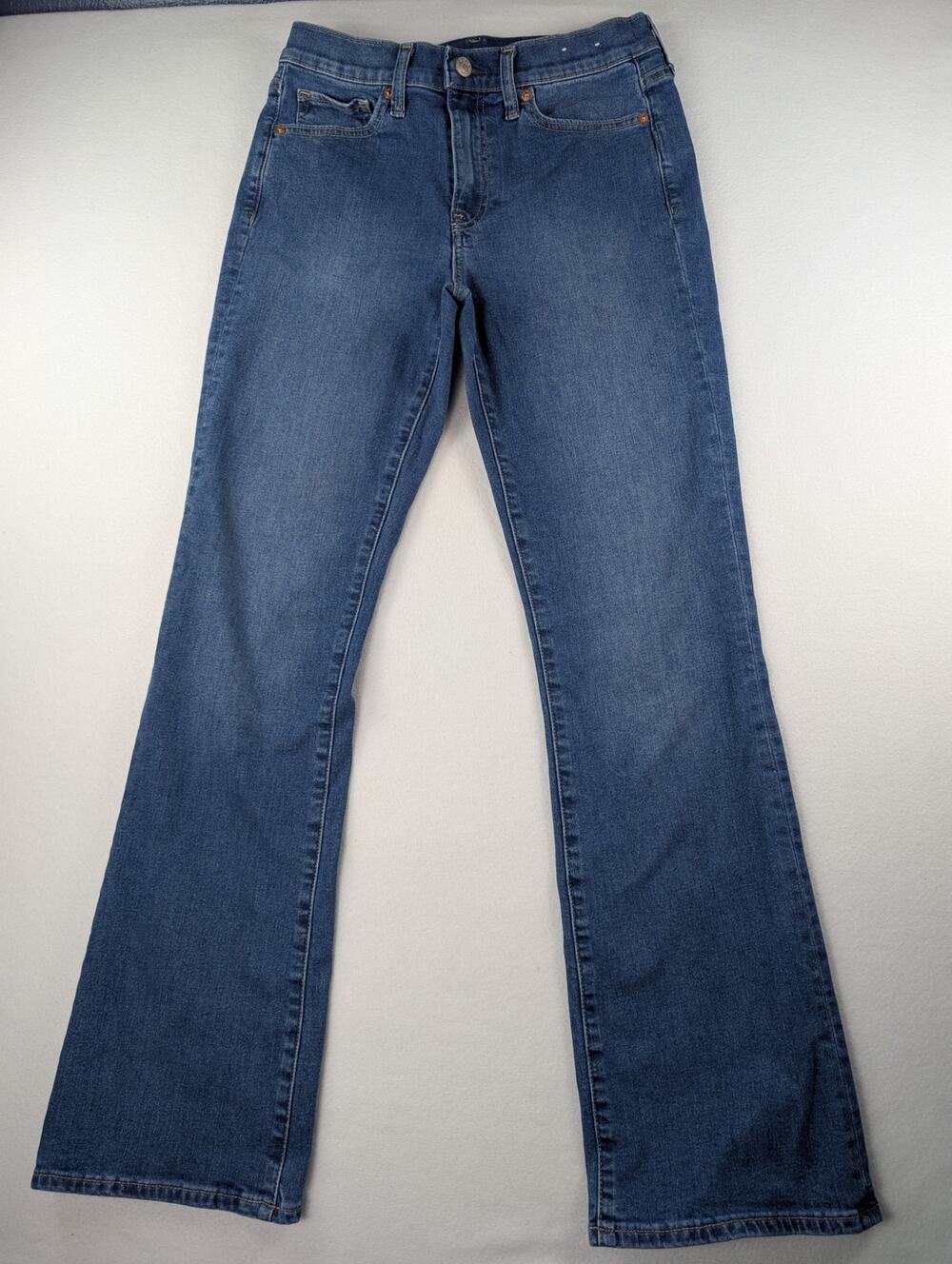 GAP Baby Boot Mid Rise Jeans 28 6R Y2K Bootcut Medium Wash
